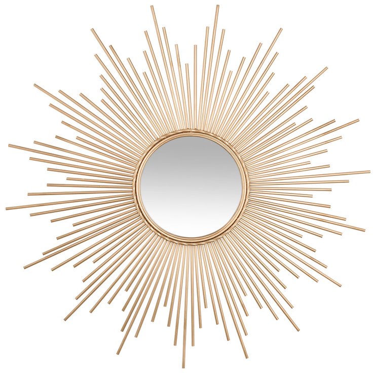 MIROIR SOLEIL TUBE DORE D.99CM