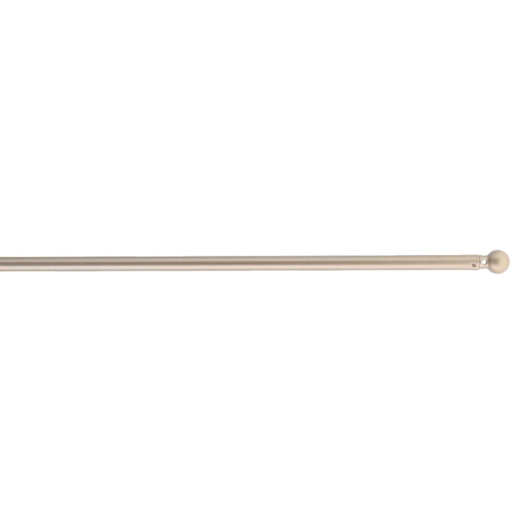 TRINGLE VITRAGE RONDE EXTENSIBLE D.7 40X60CM X2 OR MAT