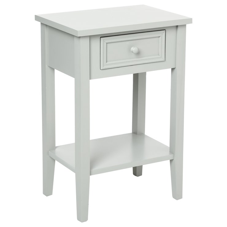 CHEVET 1 TIROIR TAUPE CHARME