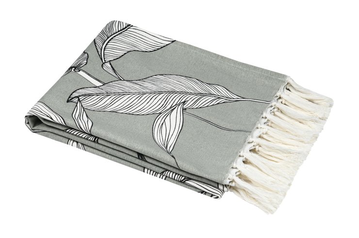 JAPANDI PLAID 130X150CM SAUGE