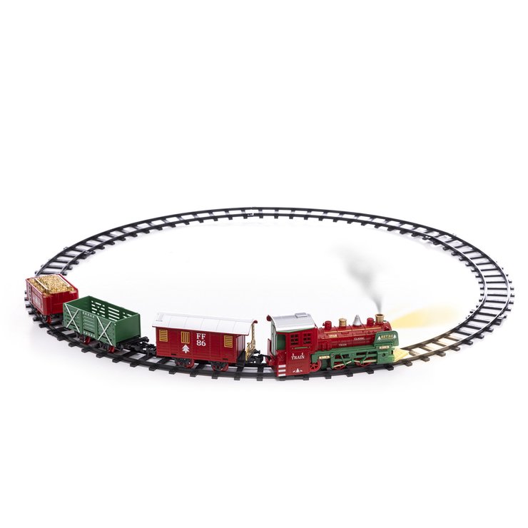 TRAIN NOEL VAPEUR 20 PIECES 1LED
