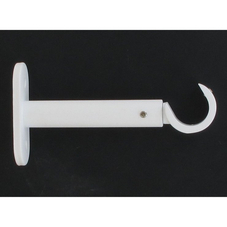 SUPPORT SIMPLE OUVERT D20 90 MM X2 BLANC MAT