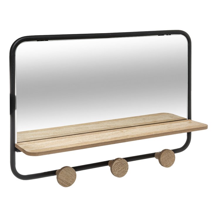 PATERE MIROIR ET ETAGERE FILO