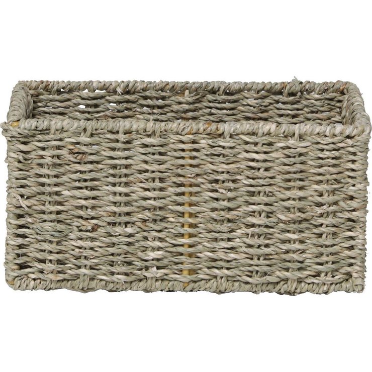 PANIER RECTANGULAIRE MATIERE VEGETALE 25X15X12CM NATUREL