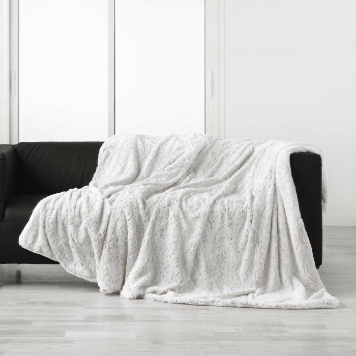 PLAID 180X220CM IMITATION FOURRURE SHERPA ALASKA