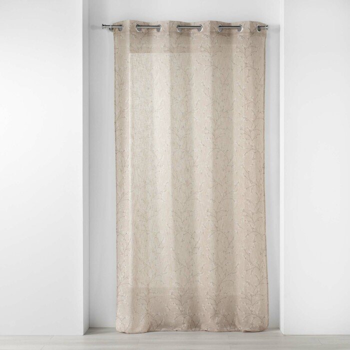 PANNEAU A OEILLETS 140X240CM IMPRIME SALOME LIN