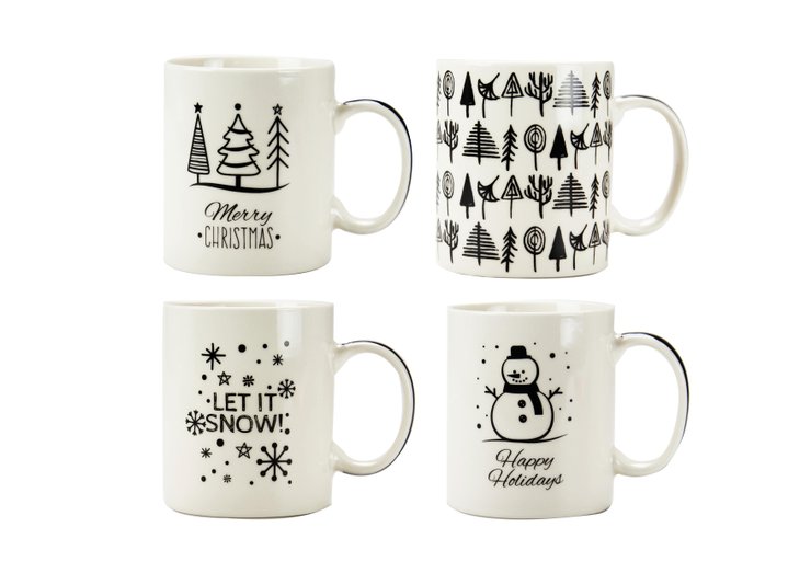 MUG DROIT SNOW PORCELAINE 36CL