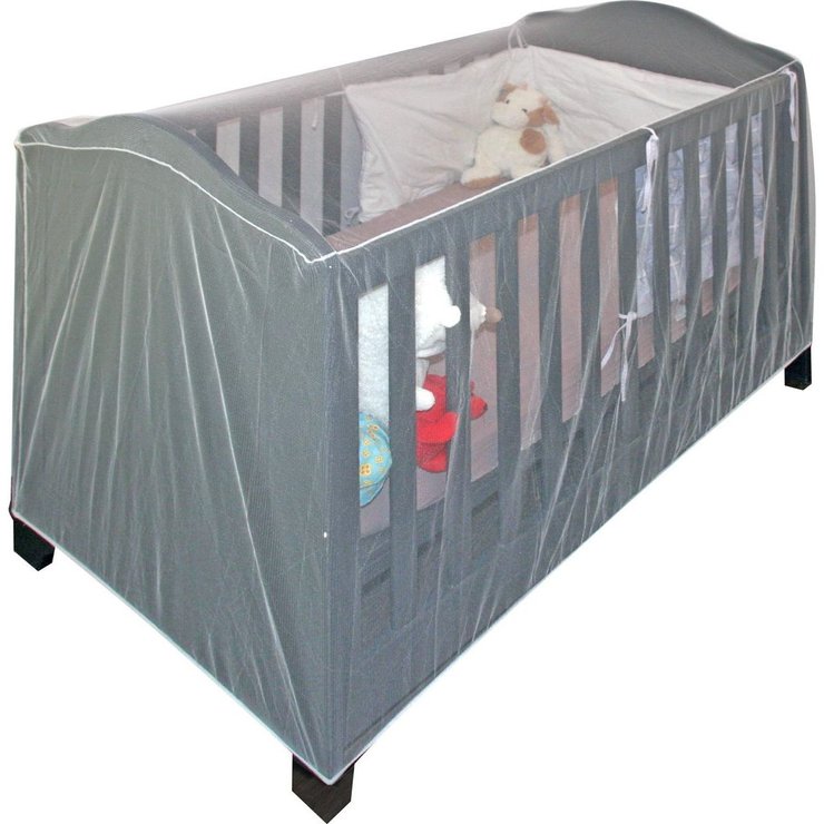 MOUSTIQUAIRE ELASTIQUEE UNIVERSELLE 140X70X70CM BLANC