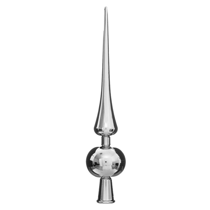 CIMIER 1 BOULE BRILLANTE ARGENT 28CM