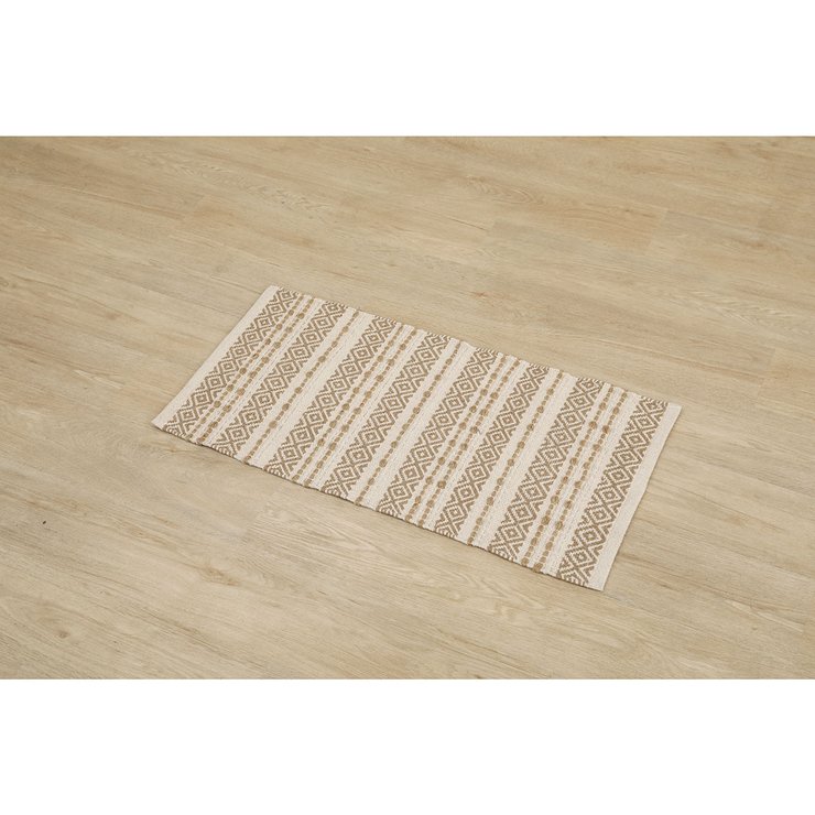 TAPIS GOA COTON JUTE 45X90CM NATUREL BEIGE