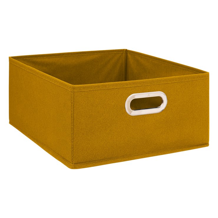 BOITE RANGEMENT 31X15CM MOUTARDE