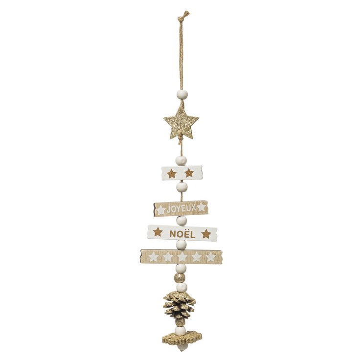 SUSPENSION SAPIN ARTICULE BLANC