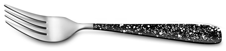 TORONTO FOURCHETTE INOX NOIR BLANC