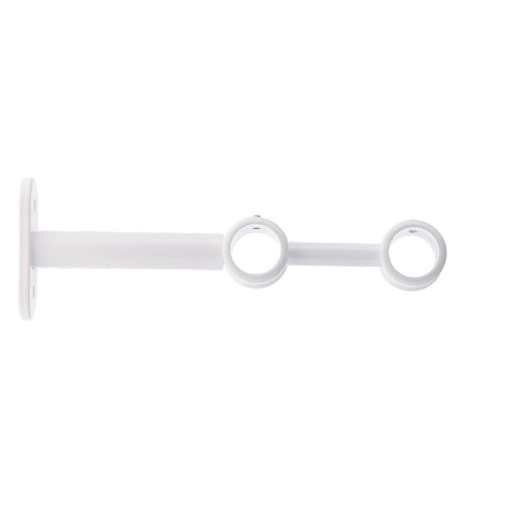 SUPPORT DOUBLE D.20CM 150MM BLANC MAT X2 PIECES