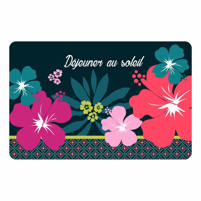 SET DE TABLE 28.5X44CM OPAQUE HAWAI