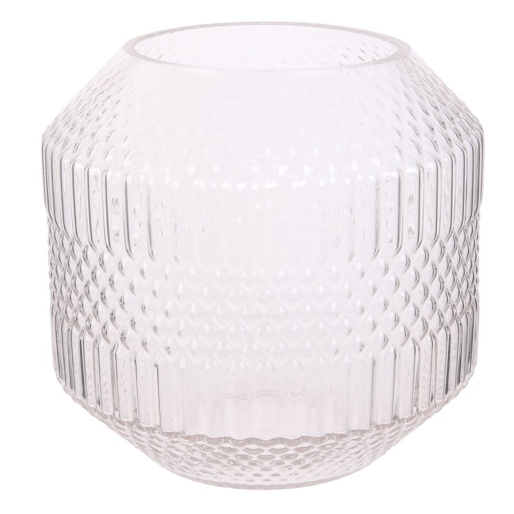 VASE ORIGAMI TRANSPARENT 20CM
