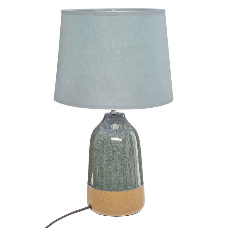 LAMPE CERAMIQUE BLEU H.43CM