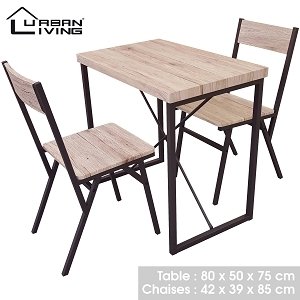 DOCK TABLE 80X50X75CM AVEC 2 CHAISES