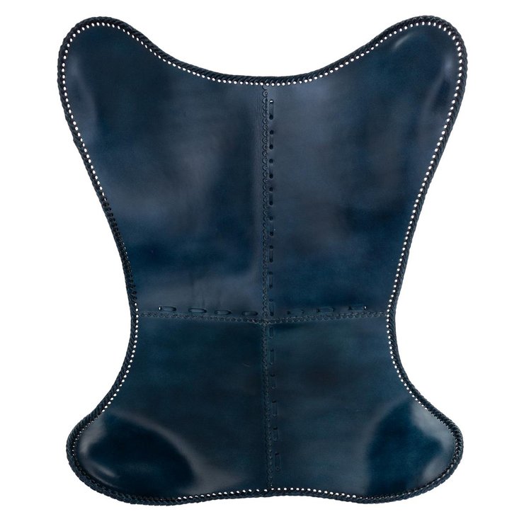 HOUSSE BUTTERFLY CUIR BLEU