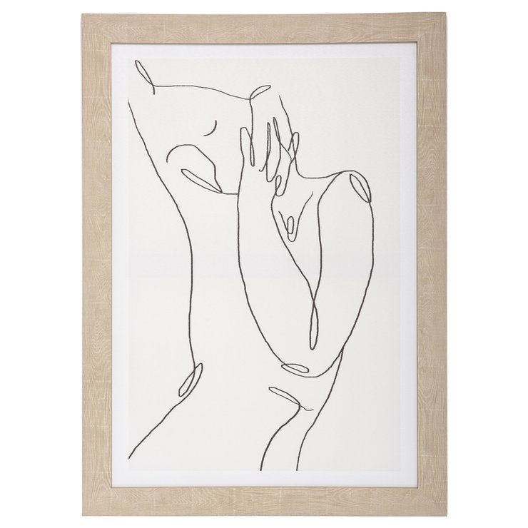 TOILE IMPRIME VISAGE CADRE 50X70CM