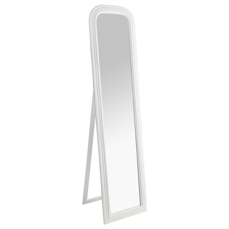 MIROIR SUR PIED BOIS BLANC 40X160CM