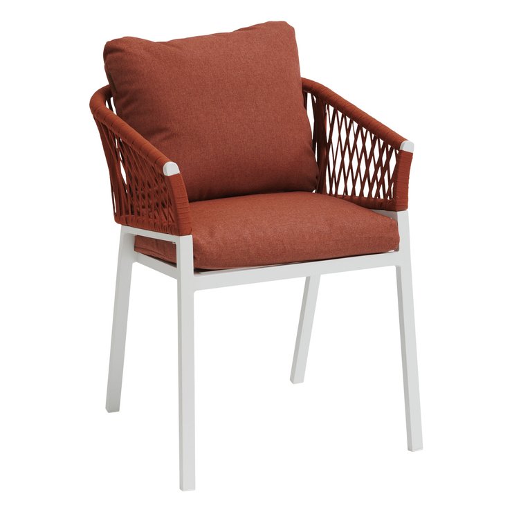 FAUTEUIL REPAS ORIENGO BRIQUE BLANC