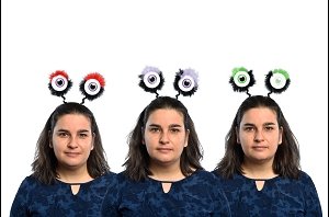 SERRE TETE YEUX FOUS 23X23 CM