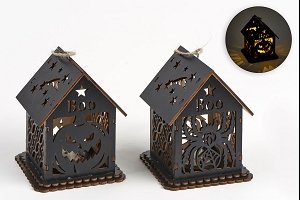 LANTERNES HALLOWEEN LEDS 9X11X8 CM