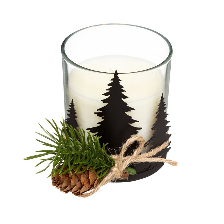 BOUGIE PARFUMEE SAPIN METAL 140GR