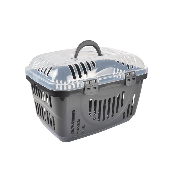 PANIER DE TRANSPORT OUVERTURE PAR LE HAUT 49CM ANTHRACITE
