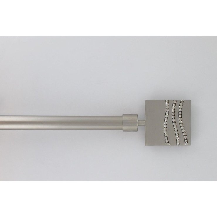 KIT EXT 210 380 CM D19 EMBOUT STRASS ARGENT MAT