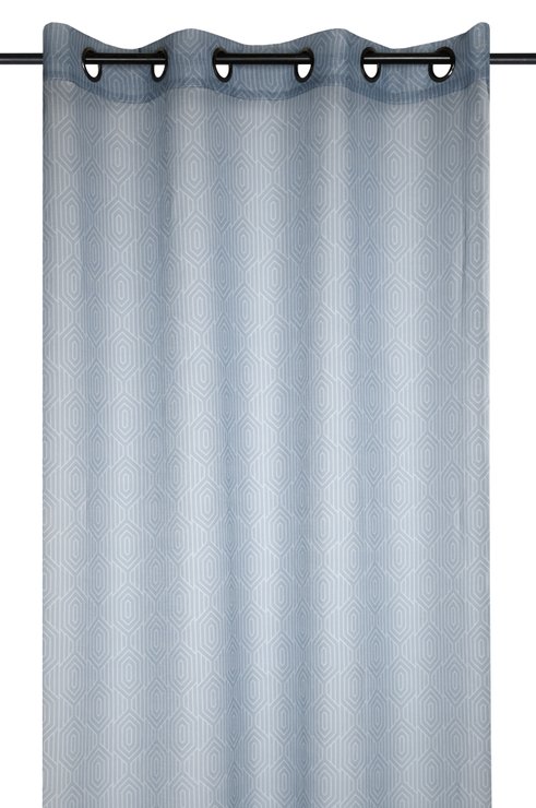 HOUSTON VOILE 140X260CM ACIER