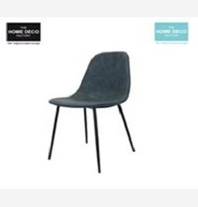 CHAISE PU BLEUE M2