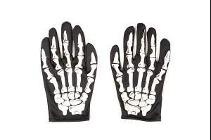 PAIRE DE GANTS EFFET SQUELETTE ENFANT