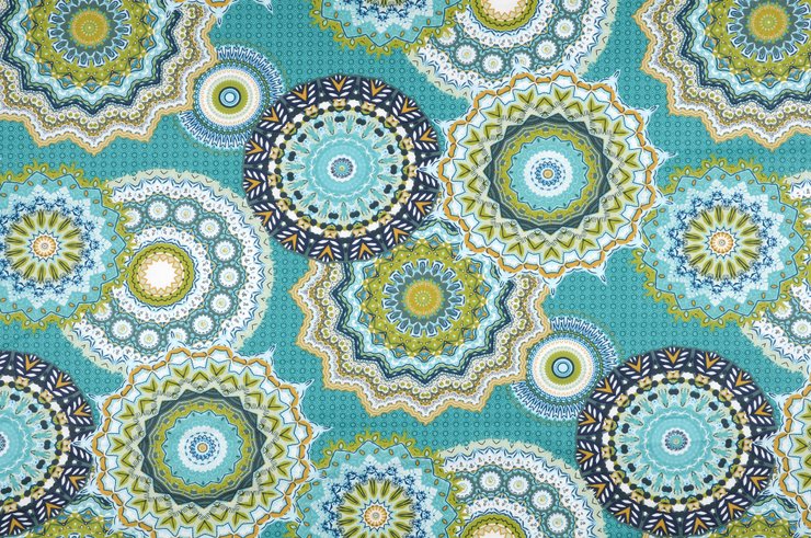POLKA CRETONNE 160CM COTON CELADON-6