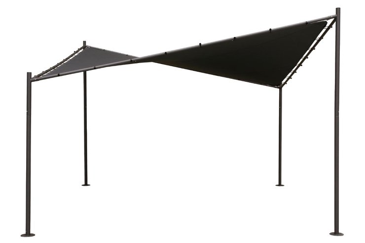 TONNELLE CERTELI 4X4M GRAPHITE ARDOISE