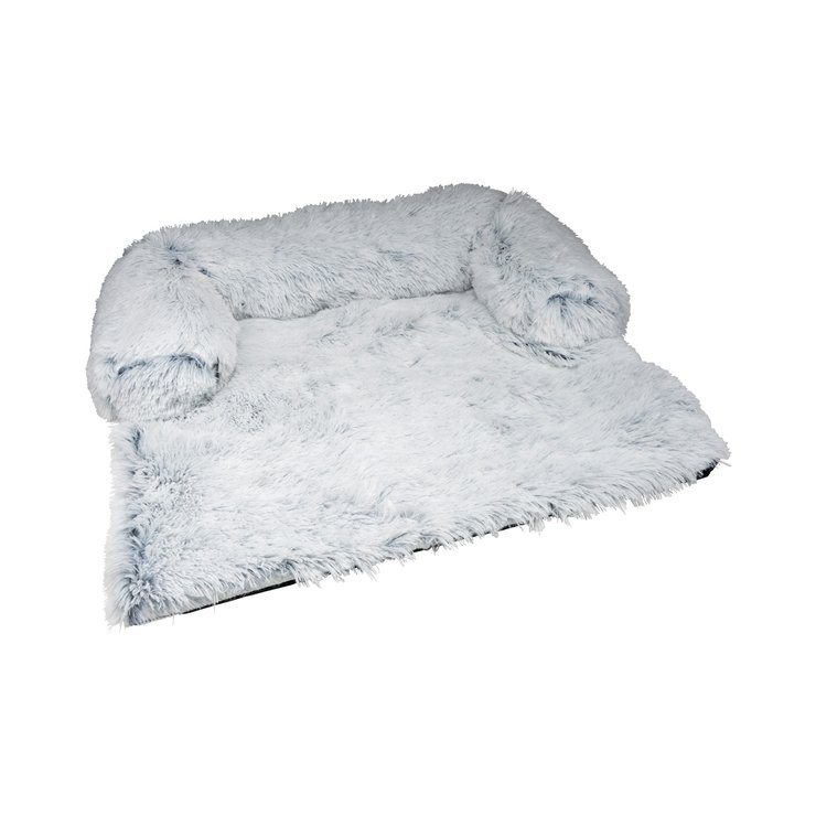 PROTEGE CANAPE AVEC TRAVERSIN 80X75X15CM FLUFFY BLANC CHINE