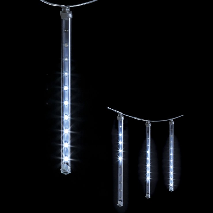DECO EXTERIEUR 10TUBES 100LED BLANC