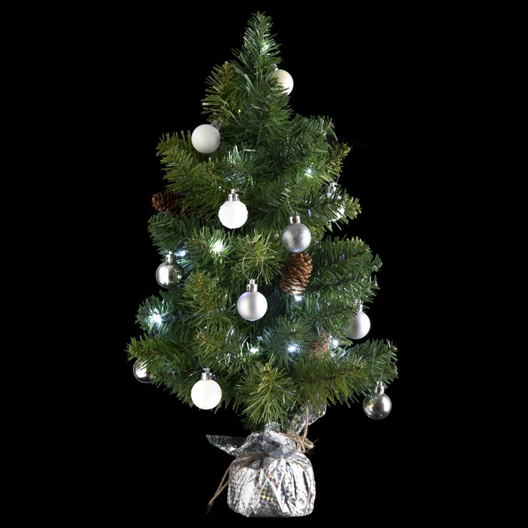 SAPIN COPPER AVEC ACCESSOIRES 20LEDS H.50CM