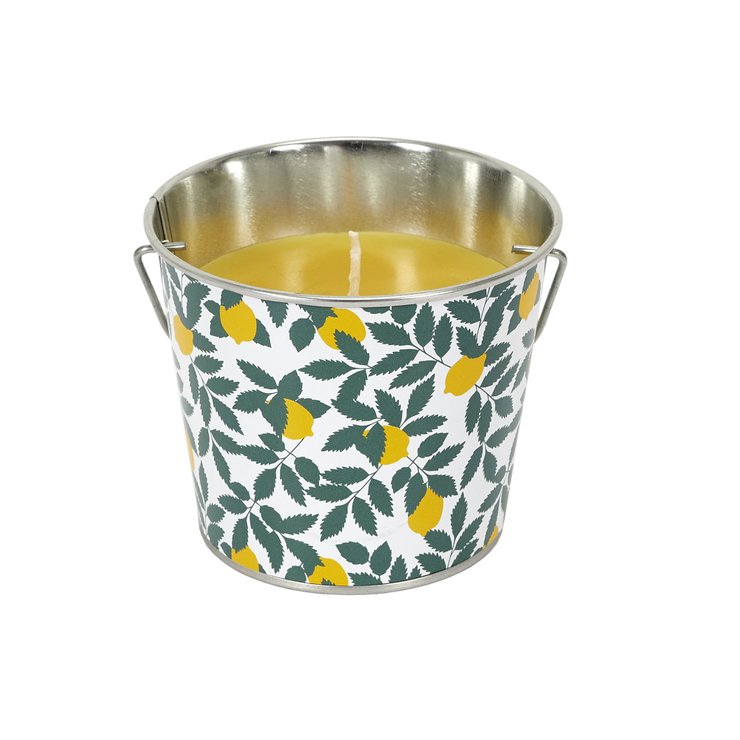 BOUGIE PARFUMEE CITRONNELLE SEAU METAL