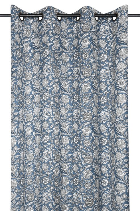 JULIANNE RIDEAU 140X260CM OEILLETS BLEU