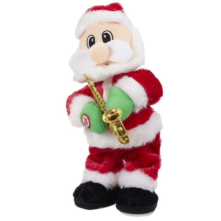 PERE NOEL SAXOPHINSTE ANIME ET MUSICAL 35CM