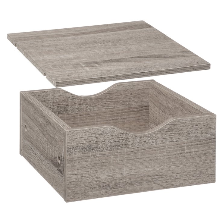 TIROIR ET ETAGERE MIX GRIS