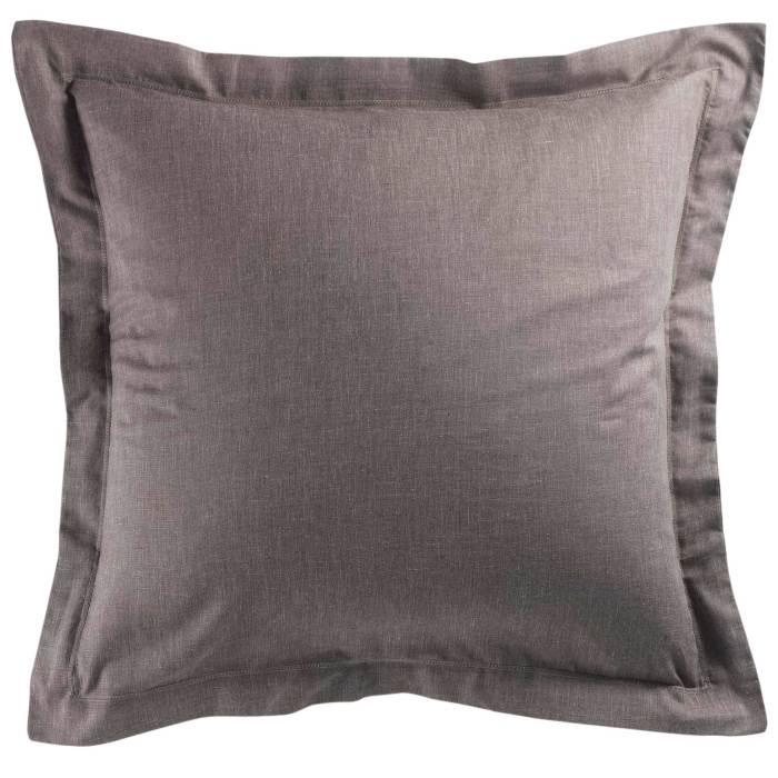 TAIE D OREILLER VOLANT PLAT 63X63CM ACTUALLY NOISETTE
