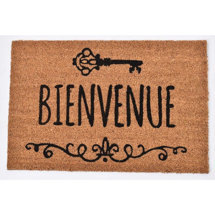 TAPIS IMP BIENVENUE 40X60CM COCO NATUREL