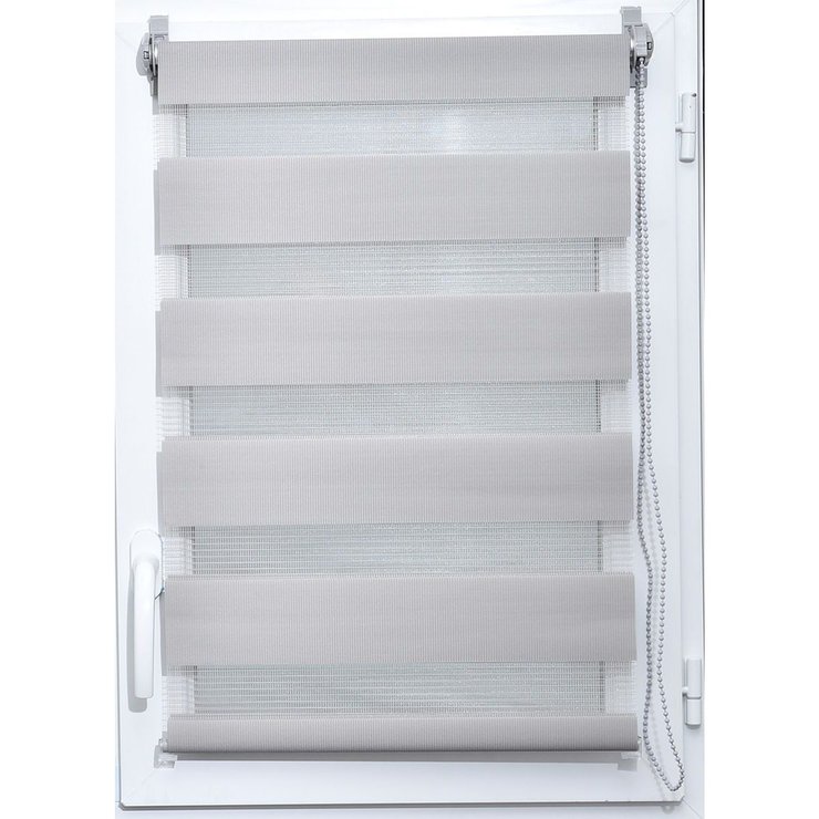 STORE ENROULEUR LUMIERE NUIT 45X90CM  GRIS CLAIR