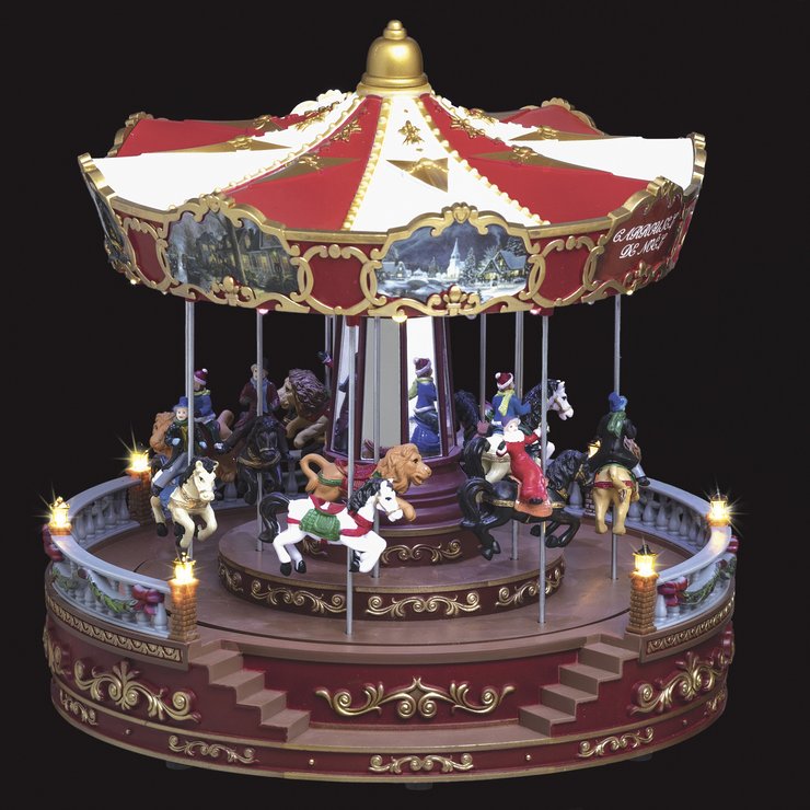 NUM 418 VILLAGE DE NOEL GRAND CARROUSEL 40LEDS
