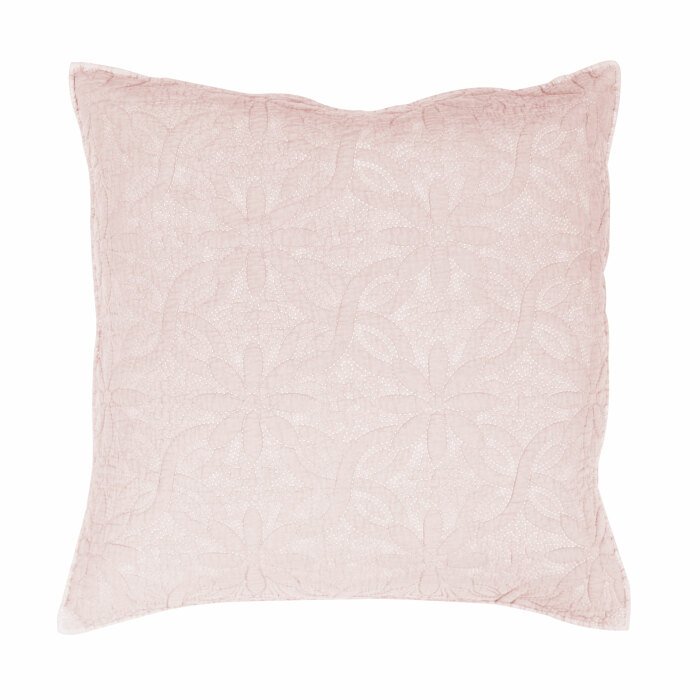 HOUSSE DE COUSSIN 60 X 60 CM FLORETTE ROSE