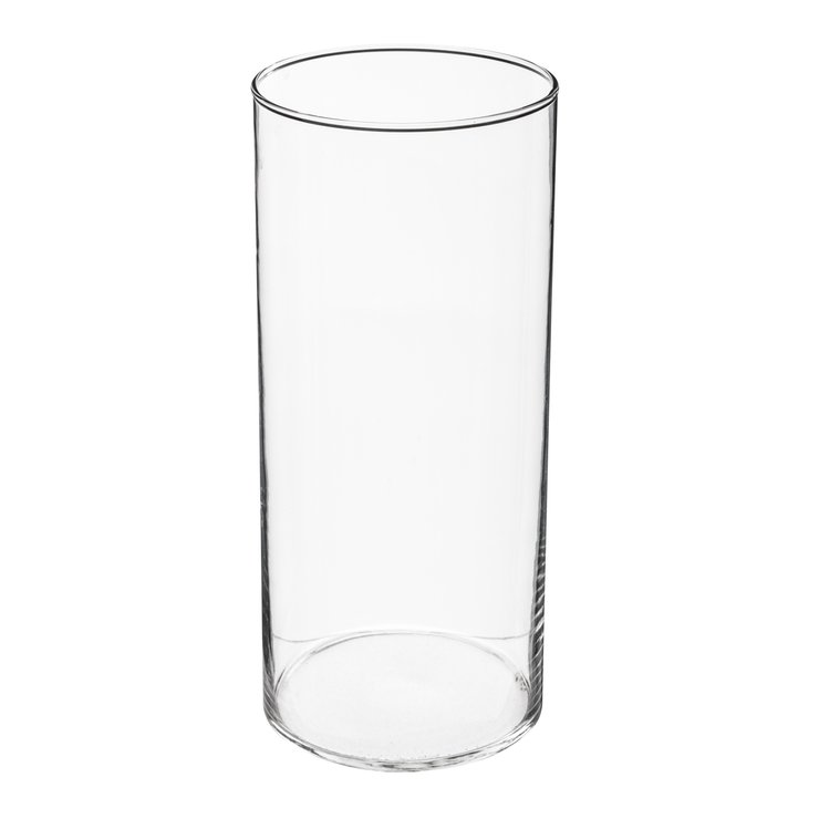 VASE CYLINDRE TRANSPARENT D.13X30CM