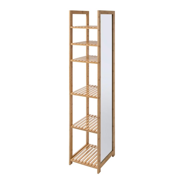 ETAGERE MIROIR MIX BAMBOU